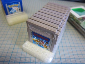 game boy card holder video games gameboy box videogame 3d print model - Mito3D