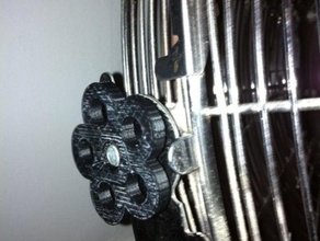 adjustment nut knob parametric other fan knurled lobe stud openscad 3d print model - Mito3D