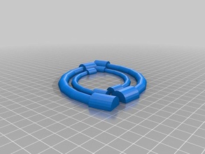 tubing halves other steampunk tube 3d print model - Mito3D