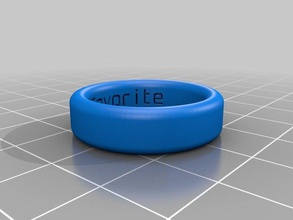anel de noivado 2 anéis personalizado 3d print model - Mito3D