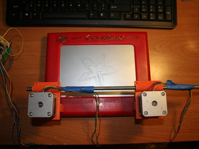 etch-a-sketch bot 2d art uovo-bot 3D print model - Mito3D