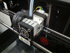 conducto de montaje del ventilador reemplazo partes replicator2 3d print model - Mito3D