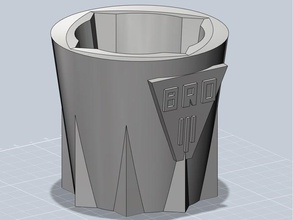 bro cup kitchen dining drink glass unique 3d print model - Mito3D