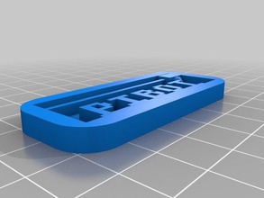 özel 3d baskı metin tabağımı işaretler logoları 3d print model - Mito3D