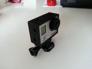gopro hero 3 Rahmen Kamera - Zubehör barspin schwarz daniel noree Halter mount 3d print model - Mito3D