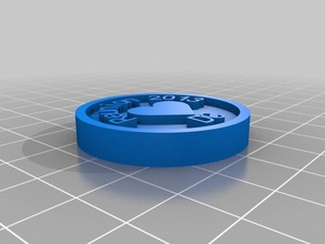 dc reunião moeda de 2013 moedas emblemas personalizado 3d print model - Mito3D