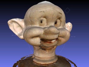 dopey scan 1 other creepy dummy pointcloud spinscan ventriloquist antique disney head 3d print model - Mito3D