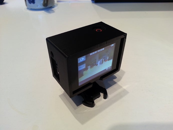 gopro hero 3 frame back pack fotocamera 3D print model - Mito3D