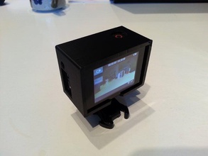a gopro hero 3 quadro pacote de volta câmara 3d print model - Mito3D