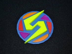 super metroid, samus logotipo video juegos de nintendo snes 3d print model - Mito3D