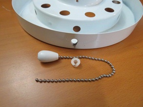 ball chain guide household bead ceiling fan grommet light fixture pull 3d print model - Mito3D