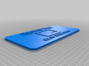 ssd impressão 3d cert sinais logotipos personalizado 3d print model - Mito3D