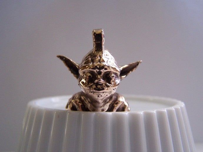 ancora un altro yoda keychaincharm casting gioielli lostpla 3D print model - Mito3D