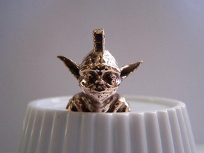 yet another yoda keychaincharm casting jewelry lostpla 3d print model - Mito3D