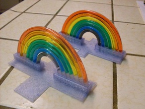 tubo de vinil do arco-íris outros openscad 3d print model - Mito3D