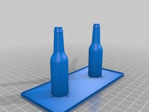 beer bottle drying rack Haushalt Selbstbau 3d print model - Mito3D