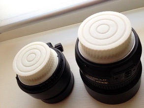 arka lens kapağı nikon f-mount tam olarak yazdırılabilir kamera lenscap lf-4 3d print model - Mito3D