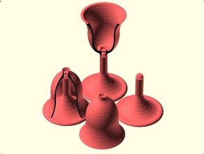 parisian goblet picnics other cup drink openscad 3d print model - Mito3D