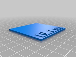 sapo do suporte de exposição 01 3 d impressão testes personalizado 3d print model - Mito3D
