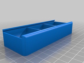 parametric pill box containers pillbox scad 3d print model - Mito3D