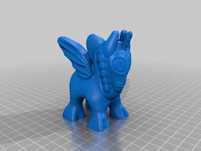 unicorn mixedmetafour heykeller 3d print model - Mito3D