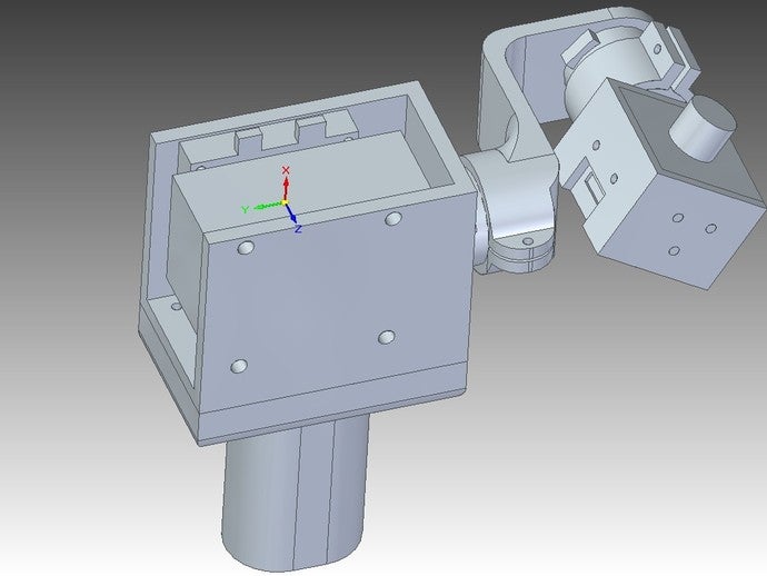 2 eje de mano sin escobillas cardán cámara 3D print model - Mito3D