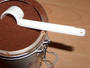 coffee dosing spoon other 3d kitchen rapman reprap scoop 3d print model - Mito3D