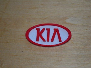 kia motors logo signs logos car brand emblem symbol 3d print model - Mito3D
