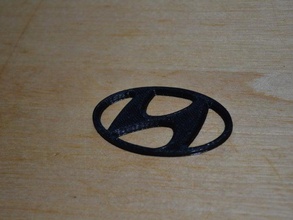 hyundai logotipo signos logotipos emblema símbolo 3d print model - Mito3D