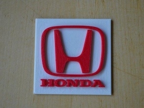 honda logo Zeichen logos Auto-Marke Auto-logo KFZ-Zeichen honda-Modell symbol 3d print model - Mito3D
