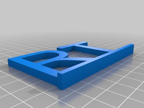 baş harfleri rt diğer 3d print model - Mito3D