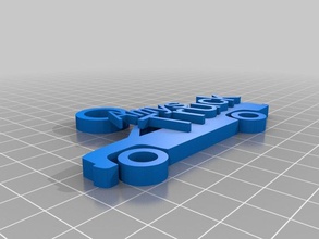 o meu chaveiro personalizado amys caminhão chaveiros 3d print model - Mito3D