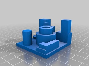 la pequeña silueta de ciudad otros 3d print model - Mito3D