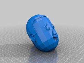cartoon cabeça interativo personalizado 3d print model - Mito3D