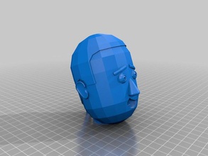 cartoon cabeça interativo personalizado 3d print model - Mito3D