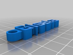 keychain gisela organization customized 3d print model - Mito3D