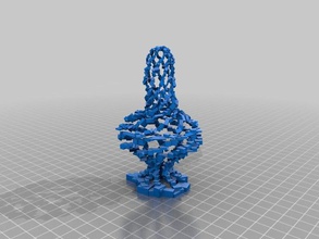 espiral quadrados arte 3d print model - Mito3D
