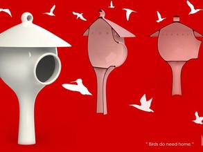 nido birdhouse animais de estimação artstation bird house milão 3d print model - Mito3D