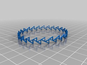 triangle bracelet les bracelets personnalisé 3d print model - Mito3D