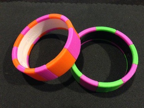 glissez-sur les bracelets personnalisez de le personnaliser tuiles 3d print model - Mito3D