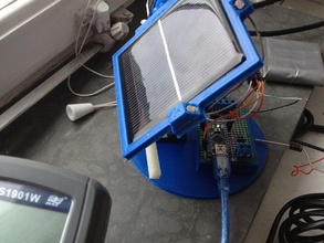 sun lovin solar panel robotics arduino green energy photovoltic seeking 3d print model - Mito3D
