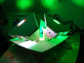 hexafnord outros arduino arte dingfabrik geometria luz madeira 3d print model - Mito3D