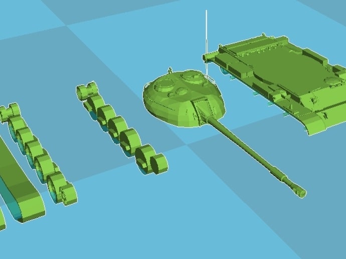 t-54 mécanique jouets 3D print model - Mito3D