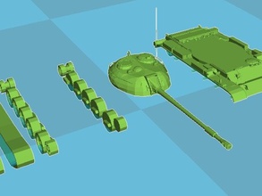 t-54 mechanical toys 3d print model - Mito3D