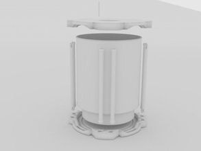 cylindrical birdhouse outdoor garden 3d print model - Mito3D