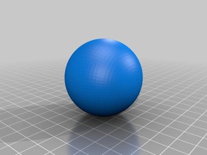 pürüzsüz bir küre mühendislik top Yarımküre yüksek poli 3d print model - Mito3D