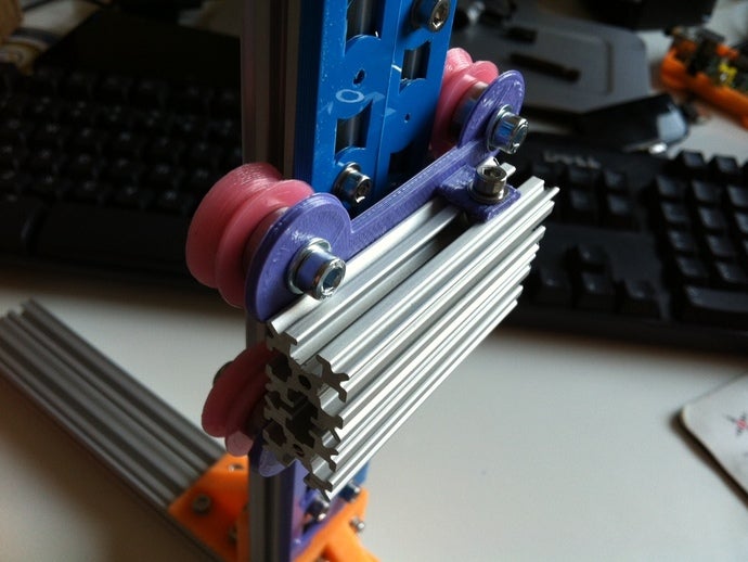 openbeam double beam Montageplatte druckbare öffnen Schienen 3d Drucker Teile 3D print model - Mito3D