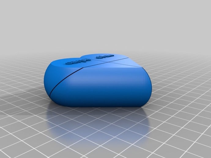 pré-cœur secret de la boîte carpe diem 05 tol interactifs personnalisé 3D print model - Mito3D