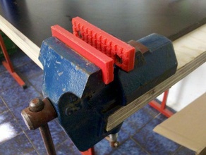 bench vise jaw plates other featured openscad parametric tool useful 3d print model - Mito3D