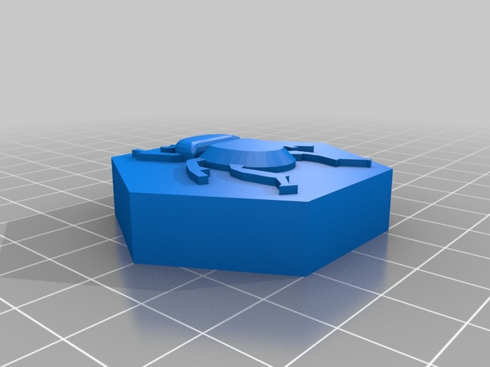 prägeartige sechseckige bug Fliesen-gaming andere 3D print model - Mito3D